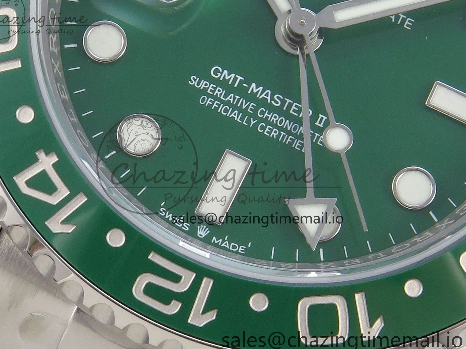 ARF CHS SS GMT-Master Edition VTNR 126729 SH3285 Bracelet Dial Green 1:1 On II Best 1223